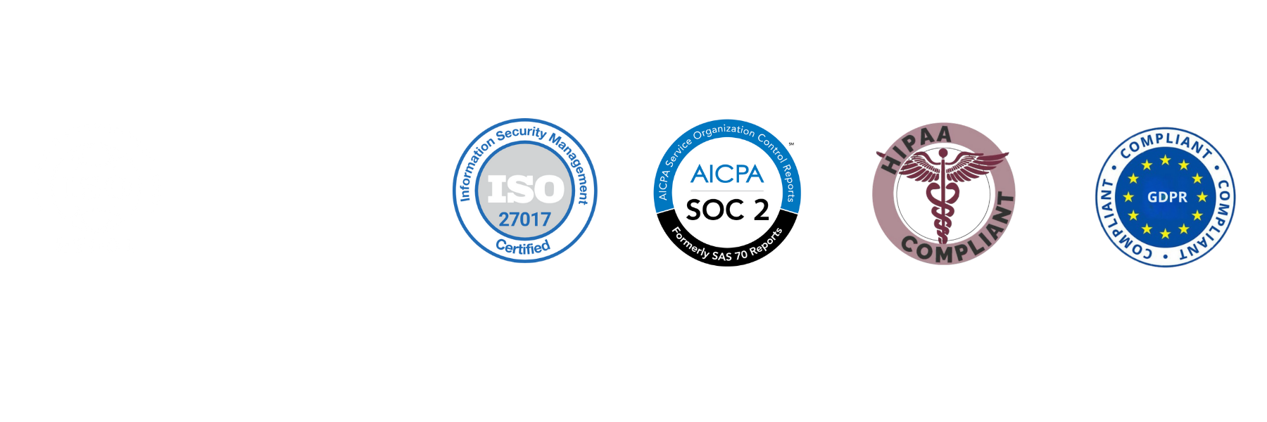 ISO 27001, ATO, ISO 9001, SOC 2, HIPAA, GDPR compliant